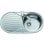Évier Teka DR 80 1C 1E Acier Inoxydable 45cm Circular avec Égouttoir