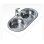 Évier Teka DR 80 2C Acier Inoxydable 2 Bassins Encastrable Ovalisé 80 cm