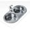 Évier Teka DR 80 2C Acier Inoxydable 2 Bassins Encastrable Ovalisé 80 cm