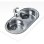 Évier Teka DR 80 2C Acier Inoxydable 2 Bassins Encastrable Ovalisé 80 cm