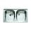 Fregadero Teka E/800.440 2C Acier Inoxydable 80 cm avec 2 Cubetas et Insonorisation