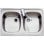 Fregadero Teka E/800.440 2C Acier Inoxydable 80 cm avec 2 Cubetas et Insonorisation