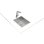 Fregadero Teka Flex Linea RS15 34.40 Acier Inoxydable 1 Bac Rectangulaire 75 ans Garantie