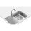 Fregadero Teka Universe 50 T-XP 1C 1E Max Acero Inoxidable 1 Seno Reversible 79x50cm