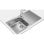 Fregadero Teka Universe 50 T-XP 1C 1E Acero Inoxidable Sobre-encimera 1 Seno 860x500mm