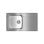 Fregadero Teka Universe 50 T-XP 1C 1E Inox 1 Cubeta Reversible Fregadero Teka Universe 50 T-XP 1C 1E Inox 1 Cubeta Reversible