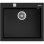 Fregadero Teka Forsquare 50.40 TG Tegranite+ Negro 1 Cubeta 500x500mm Desagüe Automático