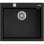 Fregadero Teka Forsquare 50.40 TG Tegranite+ Negro 1 Cubeta 500x500mm Desagüe Automático