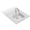 Fregadero Teka Tegranite Forsquare 50.40 TG Blanc 1 Cuve 570 x 500 mm