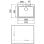 Fregadero Teka Tegranite Forsquare 50.40 TG Blanc 1 Cuve 570 x 500 mm