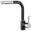 Grifo de cocina Teka Ark 938 N negro acero inoxidable caño extraíble antihuella