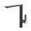 Grifo Cocina Teka FO 915 NC Negro Acero Inoxidable Caño Alto Giratorio Monomando