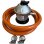 Kit Regulador de Gas Vitrokitchen KIT-500 28/30 mbar 1.5m Certificado AENOR 4 piezas Naranja