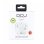 Auriculares DCU con cable compatibles Apple con micrófono y control de volumen en blanco