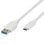 Cable USB Vivanco 45273 1m USB C a USB A USB 3.2 Gen 1 5 Gbit/s Blanco