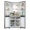 Frigorífico Haier Cube 83 Serie 7 HCR7818DNMM Multipuerta 467L D Acero Inox