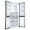 Frigorífico Haier Cube 83 Multipuerta 83cm 467L B Inox New Platinum