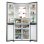 Frigorífico Haier Cube 83 Serie 7 HCR7818DNMM Multipuerta 467L D Acero Inox