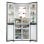 Frigorífico Haier Cube 83 Multipuerta 83cm 467L B Inox New Platinum