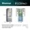 Frigorífico Hisense Puerta Francesa 485L C Plata Acero Inoxidable Pantalla LED