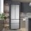 Frigorífico Hisense Puerta Francesa 485L C Plata Acero Inoxidable Pantalla LED