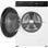 Lave-linge séchant Hisense 5 kg B WD5I8043BWF avec porte à ouverture à 135°