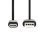 Cable USB Nedis CCGL60600BK10 1 m USB A vers USB C 0,48 Gbit/s Noir