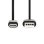 Câble USB Nedis CCGL60600BK10 1 m USB-A vers USB-C 2.0 Noir