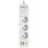 Regleta Orbegozo EN 3100 3 Tomas Corriente 2 USB 2 USB-C Cable 1.4m Blanca