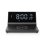 Nedis WCACQ20BK Digitaler Wecker mit Qi-Ladestation 15W, Dual-Alarm, USB-A, LCD, Schwarz