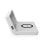 Reloj despertador digital Nedis WCACQ20WT Blanco carga inalámbrica Qi 15W doble alarma USB-A
