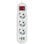 DCU Advance Tecnologic 37400103 Régua com 3x Schuko, USB-C, 2x USB-A, Proteção e Cabo 2m