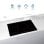 CATA INSB 8021 BK Hotte de Cuisine Intégrée 80 cm Plaque à Induction Noir Verre 4 Zones