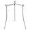 Vitrokitchen SP100 Support sol pour paellero 3 pieds hauteur réglable 700 mm acier argent