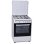 Cocina independiente Rommer VCH 461 FG 4 zonas gas horno 55L blanco esmalte acero