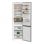 Frigorífico Whirlpool Combi No Frost 201cm 355L Clase C Inox Zen Inverter Dual No Frost