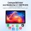 Pritom Touch 10" Tablet 4GB+4GB Boost/64GB con custodia 6000mAh WiFi 6 Android 15 Grigio