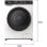Edesa EWF-9401 WH 9kg 1400rpm 18 Programas Display LED Inverter Máquina de Lavar Roupa Branca