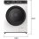 Lavadora Edesa EWF-9401 WH Carga Frontal 9 Kg 1400 rpm A Blanca Silence Inverter