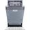 Hisense HV543D10 Máquina de lavar louça de encastrar 45 cm 11 talheres Inverter Branco D