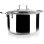 Casserole IBILI Triply Natural 24 cm en acier inoxydable antiadhésif triple couche pour induction