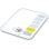 Báscula de cocina Beurer KS19 Bon Appetite 5kg/1g Blanco LCD Cristal Seguridad Apagado Auto Táctil