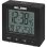 Sveglia Elbe RD-005-N con display LCD da 2,55", termometro, doppio allarme, snooze, nera