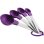Cuillère de mesure Ibili Set 4 pièces Nylon Inox 14 cm Violet
