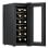 Enfriador de vino Cecotec 1250 termoeléctrico 12 botellas 65W negro LED