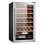 Bolero GrandSommelier 34030 Inox Vinoteca 34 Bouteilles avec Système Compresseur
