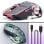 Mouse Gaming Inalámbrico RGB 2.4G Recargable 2400DPI Clic Silencioso Ergonómico