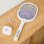 Raqueta Matainsectos InnovaGoods Elecfly Recargable 3000V Luz UV LED 2 en 1 Blanco