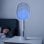 Raqueta Matainsectos InnovaGoods Elecfly Recargable 3000V Luz UV LED 2 en 1 Blanco