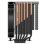 Jonsbo HX6250 Cooler de CPU 140mm 1800RPM TDP 250W com 6 Heatpipes Preto